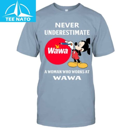 A Woman Who Works At Wawa Shirt - Image 4