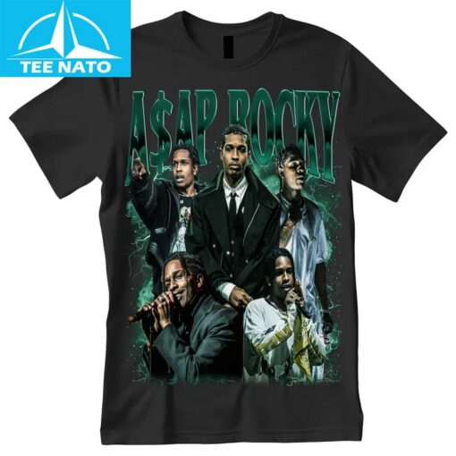 AAP Rocky Vintage Rapper Merch Shirt - Image 3