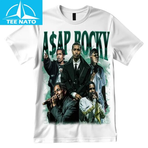 AAP Rocky Vintage Rapper Merch Shirt - Image 4