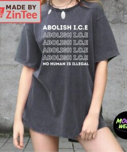 Abolish ICE Shirt No Human Is Illegal Tee3