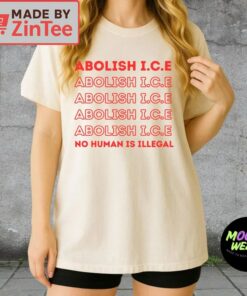 Abolish ICE Shirt No Human Is Illegal Tee4