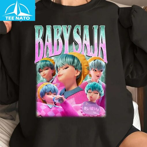 Baby Saja Retro Unisex Shirt - Image 5