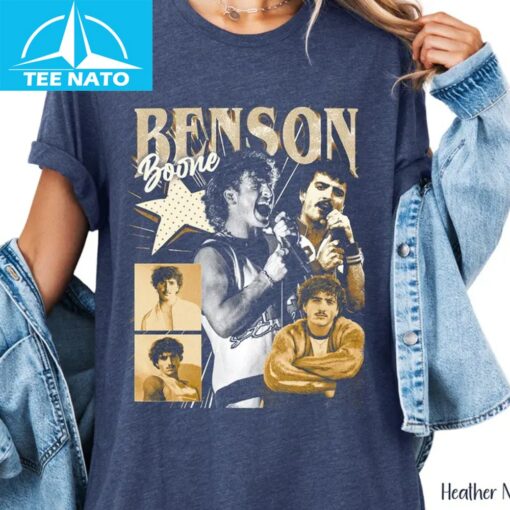 Benson Boone Fireworks & Rollerblades Tour Vintage Shirt - Image 2