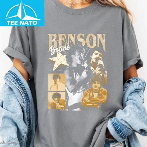 Benson Boone Fireworks & Rollerblades Tour Vintage Shirt - Image 3