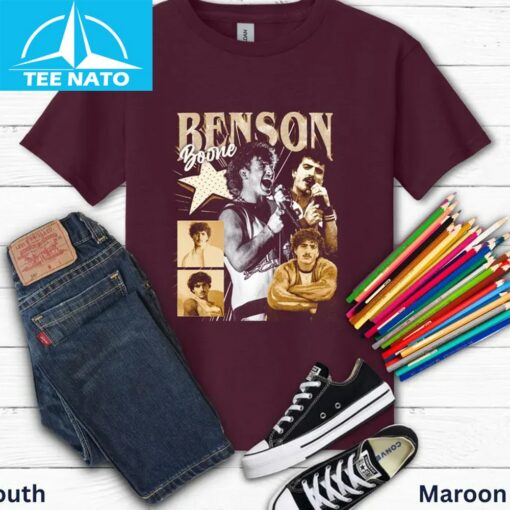Benson Boone Fireworks & Rollerblades Tour Vintage Shirt - Image 4