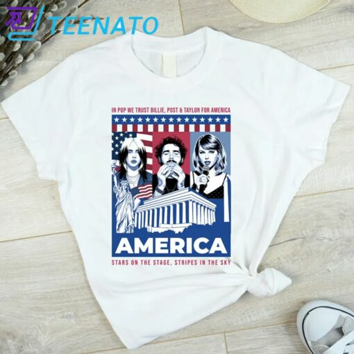 Billie, Post & Taylor – In Pop We Trust Shirt