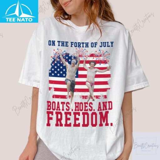 Boats Hoes Freedlom Shirt - Image 3