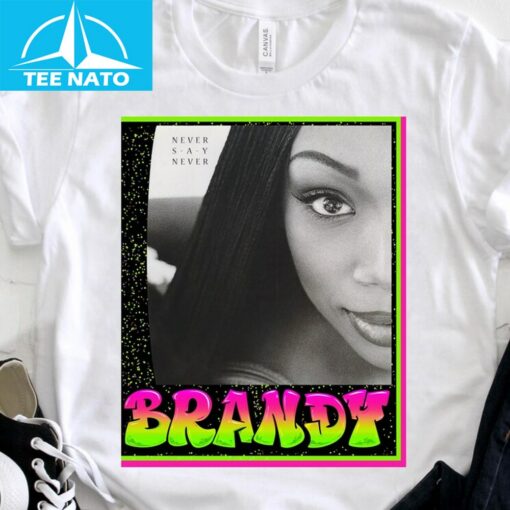 Brandy 90s Inspired 'Never Say Never' Album Shirt - Image 4