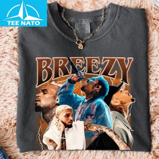 Chris Brown Tour Breezy Bowl XX V2 Vintage Shirt - Image 2