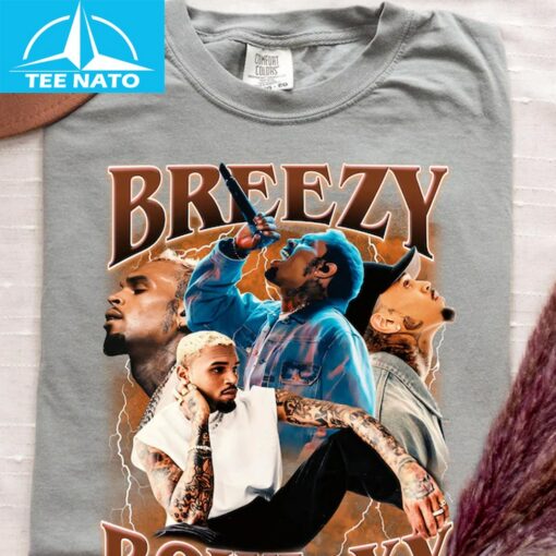 Chris Brown Tour Breezy Bowl XX V2 Vintage Shirt - Image 4