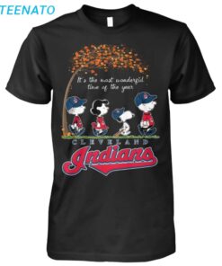 Cleveland Guardians Peanuts Fall Baseball Shirt