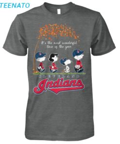 Cleveland Guardians Peanuts Fall Baseball Shirt2