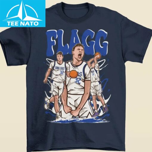 Cooper Flagg Cartoon Style Dallas T-Shirt - Image 2