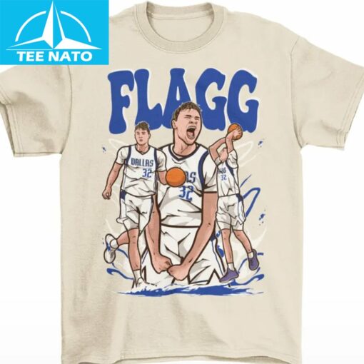 Cooper Flagg Cartoon Style Dallas T-Shirt - Image 3