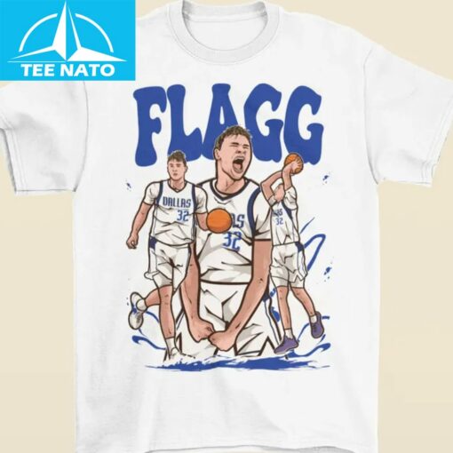 Cooper Flagg Cartoon Style Dallas T-Shirt - Image 4