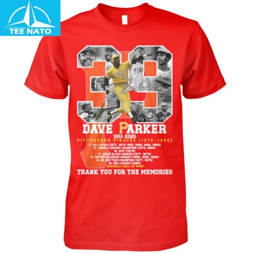 Dave Parker Pittsburgh Pirates Baseball Hall of Fame Shirt - Image 5