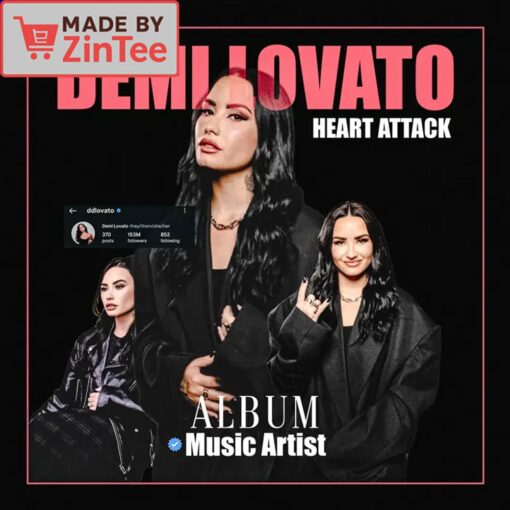 Demi Lovato Heart Attack Album shirt - Image 2