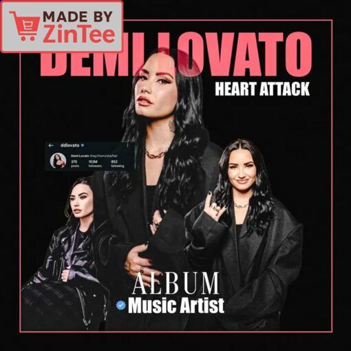 Demi Lovato Heart Attack Album shirt - Image 4
