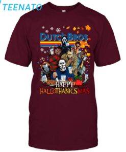 Dutch Bros Happy HalloThanksmas Horror Shirt3