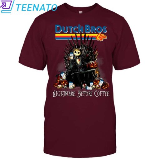 Dutch Bros Nightmare Before Coffee shirt - Image 4