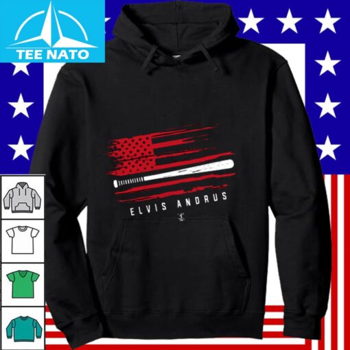 Elvis Andrus Baseball Flag Shirt - Image 3