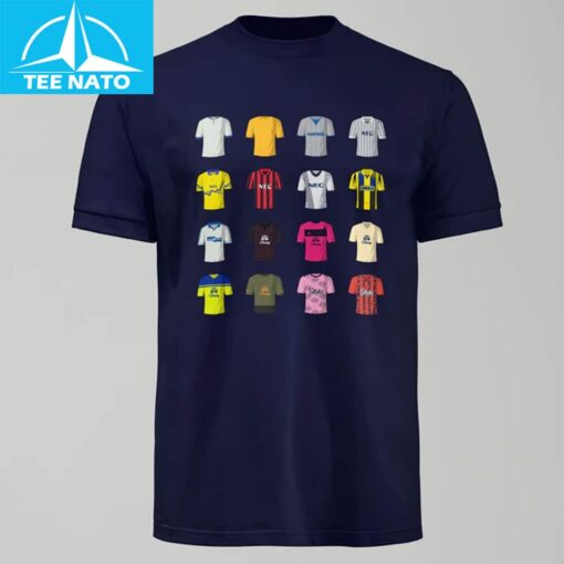 Everton History of Kits Tshirt - Image 2