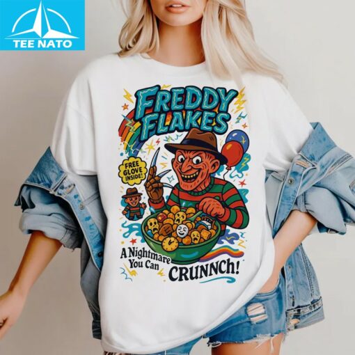 Freddy Flakes A Nightmare You Can Crunnch Shirt - Image 3