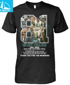 Gerry Philbin New York Jets Tribute Shirt