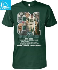 Gerry Philbin New York Jets Tribute Shirt3