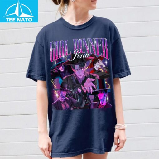 Girl Dinner Jinu Kpop Demon Hunters Tiger Shirt - Image 5