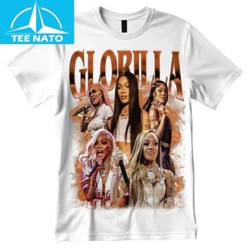 GloRilla Vintage Rapper Shirt - Image 4