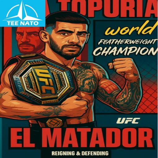 Ilia Topuria El Matador UFC Featherweight Champion Shirt - Image 4