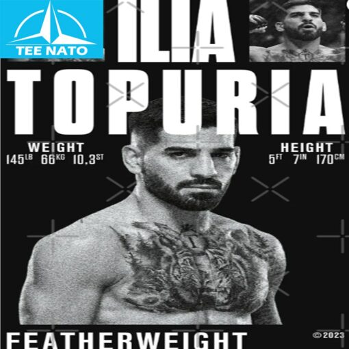 Ilia Topuria Featherweight Fighter Shirt - Image 4