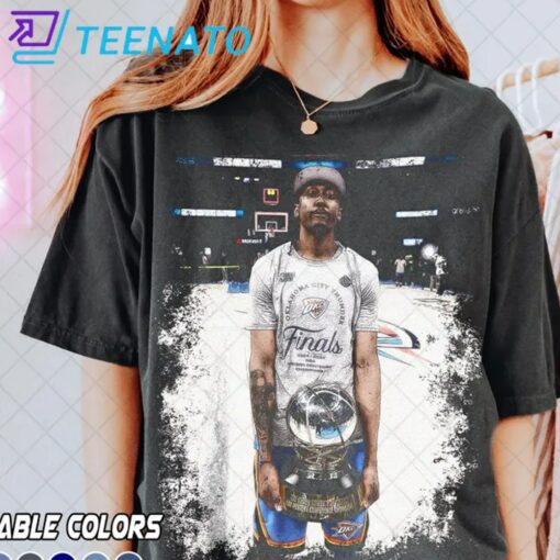 Jalen Williams Celebration With The Champions Shirt - Image 4