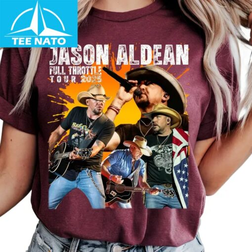 Jason Aldean Full Throttle Tour 2025 Shirt - Image 2