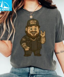 Jelly Roll Cartoon Big Ass World Tour Shirt4