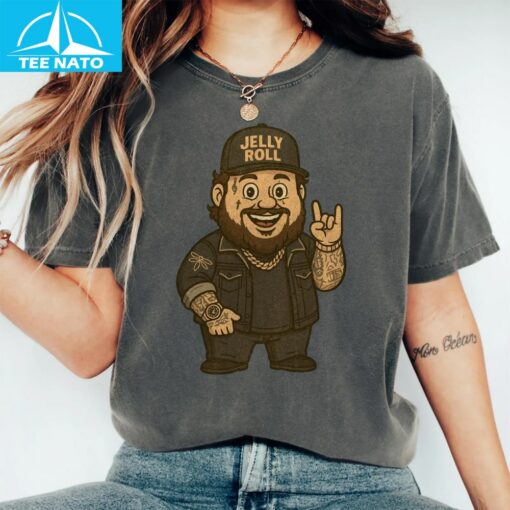 Jelly Roll Cartoon Big Ass World Tour Shirt - Image 5