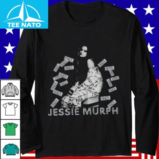 Jessie Murph Blue Strips Shirt - Image 3