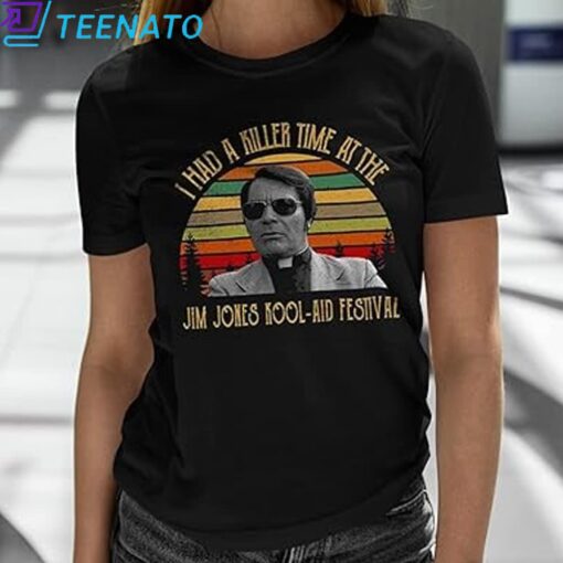 Jim Jones I Had Killer Time at The Jim Jones Kool Aid Festival Vintage T-Shirt - Image 3