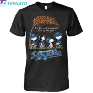 Kansas City Royals Peanuts Charlie Brown Snoopy Fall Shirt