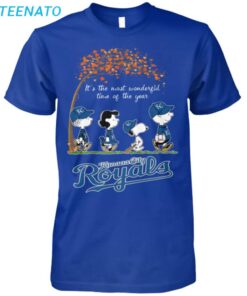 Kansas City Royals Peanuts Charlie Brown Snoopy Fall Shirt4