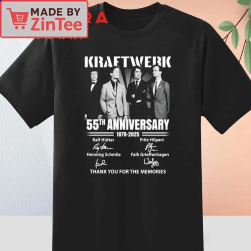 Kraftwerk 55th Anniversary 1970-2025 Thank You For The Memories Shirt - Image 3