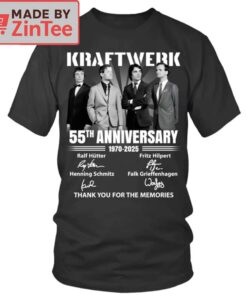 Kraftwerk 55th Anniversary 1970-2025 Thank You For The Memories Shirt