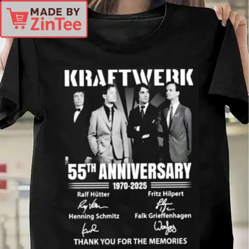 Kraftwerk 55th Anniversary 1970-2025 Thank You For The Memories Shirt - Image 4