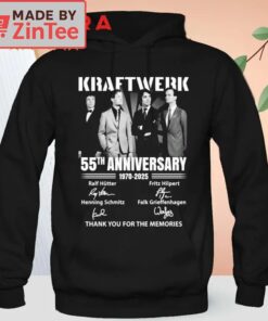 Kraftwerk 55th Anniversary 1970 2025 Thank You For The Memories Shirt4