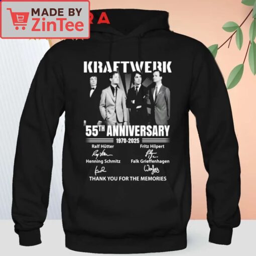 Kraftwerk 55th Anniversary 1970-2025 Thank You For The Memories Shirt - Image 5