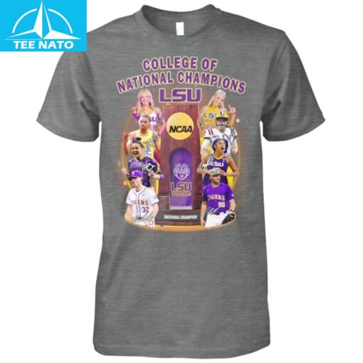 LSU College of National Champions Shirt - Image 5