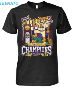 LSU Tigers 2025 National Champions Baseball Shirt