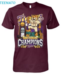 LSU Tigers 2025 National Champions Baseball Shirt2