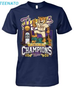 LSU Tigers 2025 National Champions Baseball Shirt3